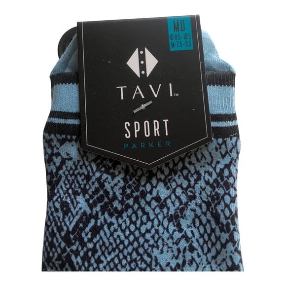 Tavi Noir NIP Parker Ultra Light Thin Fit No Show Sport Sock Racer Blue Small - Picture 5 of 10